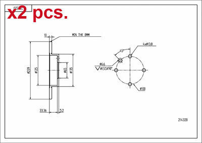 диск тормозной пер. VW Golf I-II, Passat, Jetta (239x10mm) 72->  (HART)