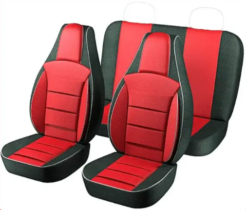 чехлы салона ВАЗ 2106, 2103 "пилот" красные  комбинированные