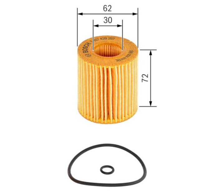 Фільтр масляний 1 457 429 257 - зображення 2