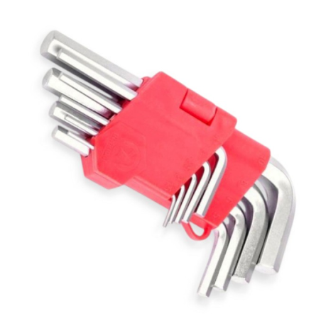 набор ключей шестигранных  коротких HEX 1,5-10 мм, 9 шт.