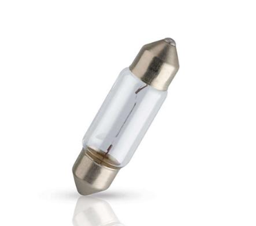 лампа AC салона 12V 5W 11*38mm SV8,5 PHILIPS (пара) 12844B2 - зображення 2