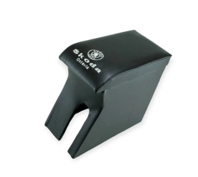 подлокотник Skoda Octavia Tour  черный  с вышивкой (кожзам)