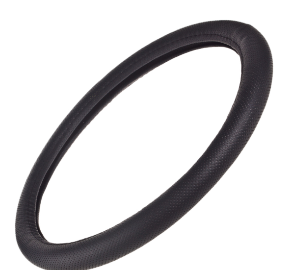 чехол руля  M  экокожа  (37 - 39 см)  черный Штурмовик  перфорированный Ш-163077/1 BK/BK M - зображення 2