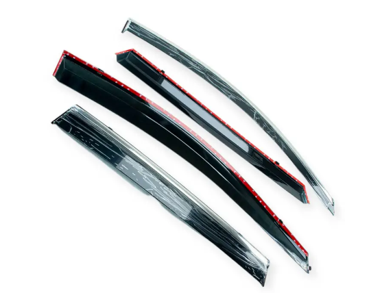 ветровик Honda CR-V 2012–2016 (скотч) TopVisor  c хром молдингом