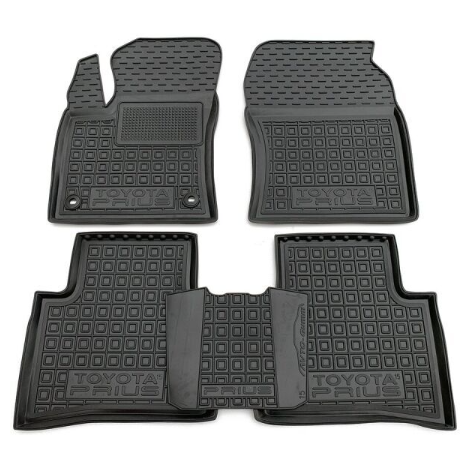 коврики салона Toyota Prius 2012-2015 борт 2,5см, с перемычкой