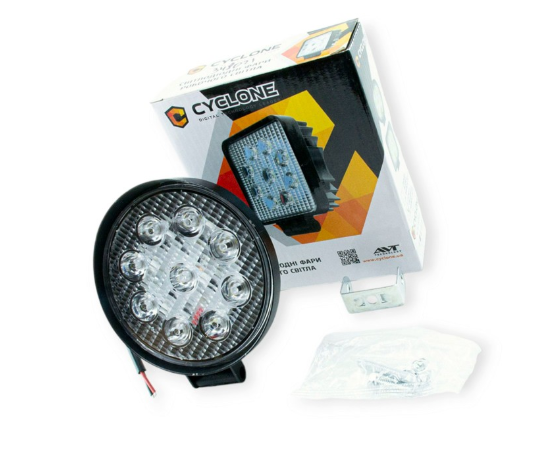 фара дополнительная LED  круглая 115х25 (Дм/Ш) 27W 6000K EP9 SP дальний