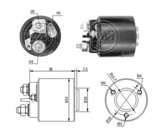 Втягивающее реле стартера