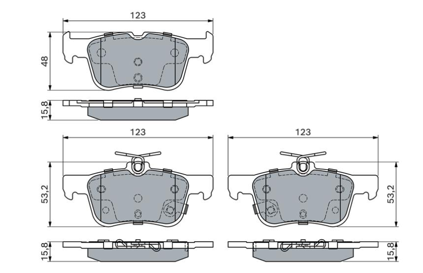 Гальмівні колодки дискові 0986494839 - зображення 3
