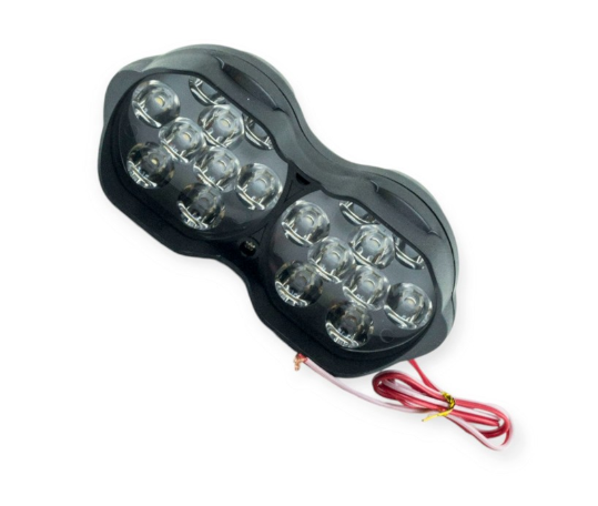 фара дополнительная LED  овал двойная 146х48 (Дм/Ш) 30W CREE + линза L15 - зображення 1