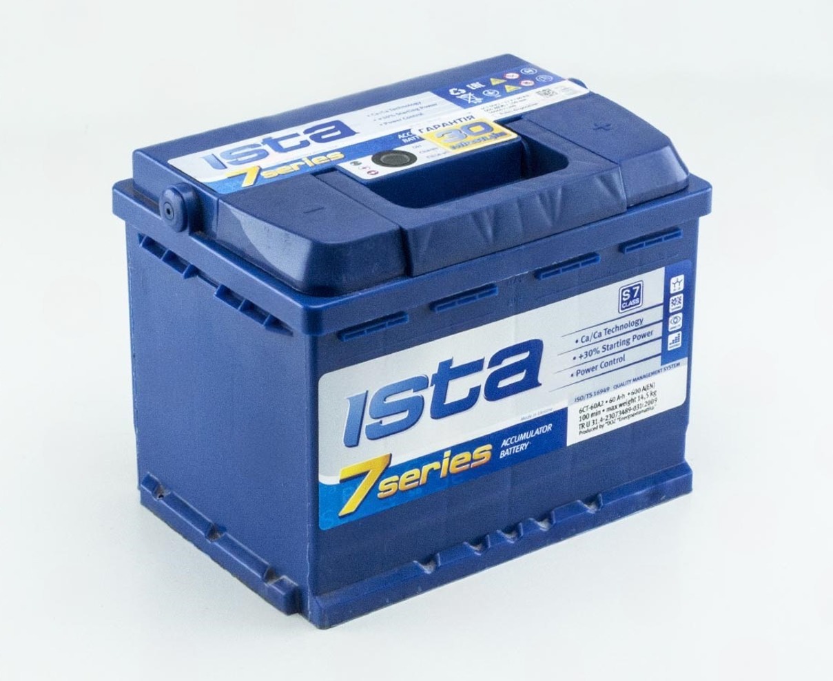 Аккумулятор ISTA  60Ач 600А А2 7 Series (L2) (0) Евро прав +