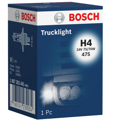 лампа H4 24V 75/70 (43) BOSCH