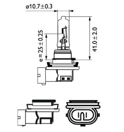 лампа Н 9 12V 65W  PHILIPS 12361C1 - зображення 3