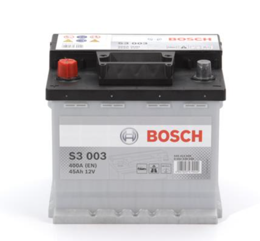 Аккумулятор Bosch S3 45Ah, EN 400 левый "+" 207х175х191 (ДхШхВ)