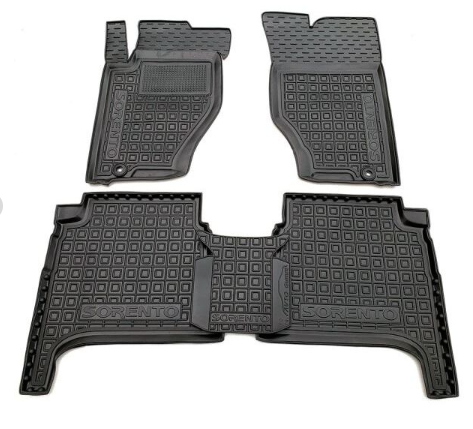коврики салона Kia Sorento 2002-2009 борт 2,5см, с перемычкой