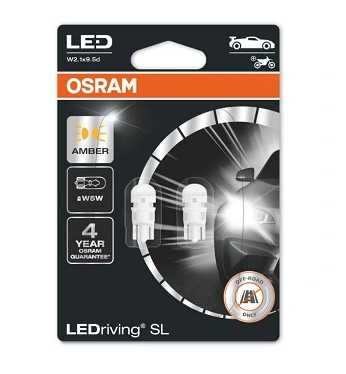 Лампа светодиодная БЦ 12-5 лазер. YELLOW  1W 2500K OSRAM