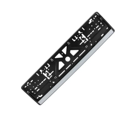 рамка под номер  книжка  "серебряная полоса"