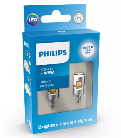 Лампа светодиодная БЦ 12-5 лазер. WHITE  1W PHILIPS Ultinon Pro6000