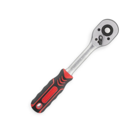 трещетка с квадратом   3/8" 45 зубов 200 мм CrV Intertool HT-2118 - зображення 2