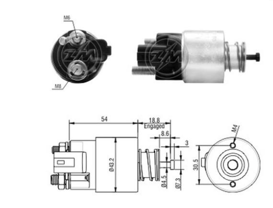 Втягивающее реле стартера