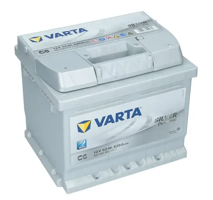 Аккумулятор VARTA  52Ач 520А Silver (LB1) (0) Евро прав + (2 года гар) низкий