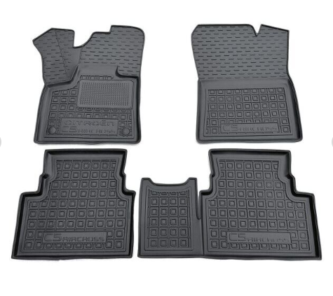 коврики салона Citroen С5 Aircross 2022-> борт 2,5см, с перемычкой