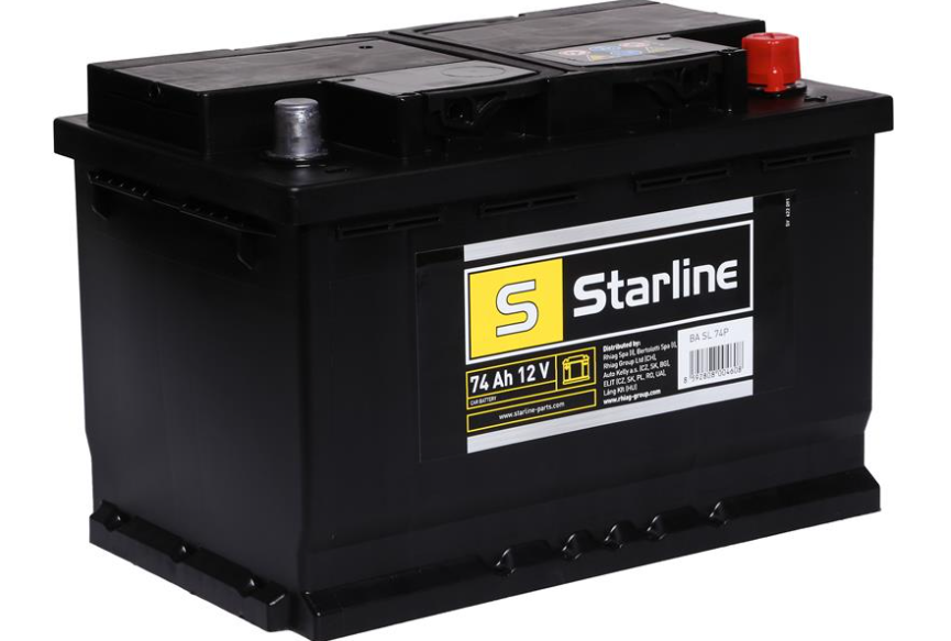 Аккумулятор STARLINE, R"+" 74Ah, En680 (278 x 175 x 190) правый "+", B13