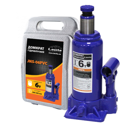 домкрат гидравл.  6Т  200-385мм  (футляр) Lavita