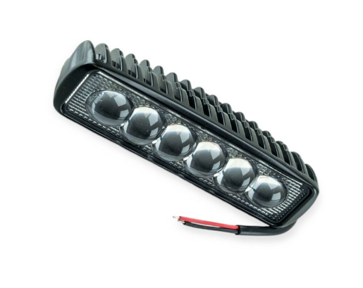 фара дополнительная LED  прямоуг. 150х35х40 (Д/В/Ш) 18W дальний 3535 JR-6D-G06-18W - зображення 1
