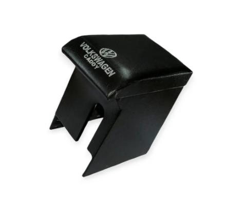 подлокотник VW Caddy 2004-2010  черный  с вышивкой (кожзам)