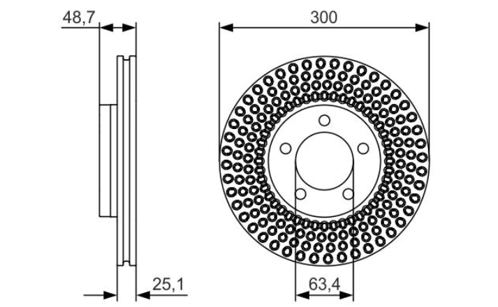 Гальмівний диск 0986479701 - зображення 2