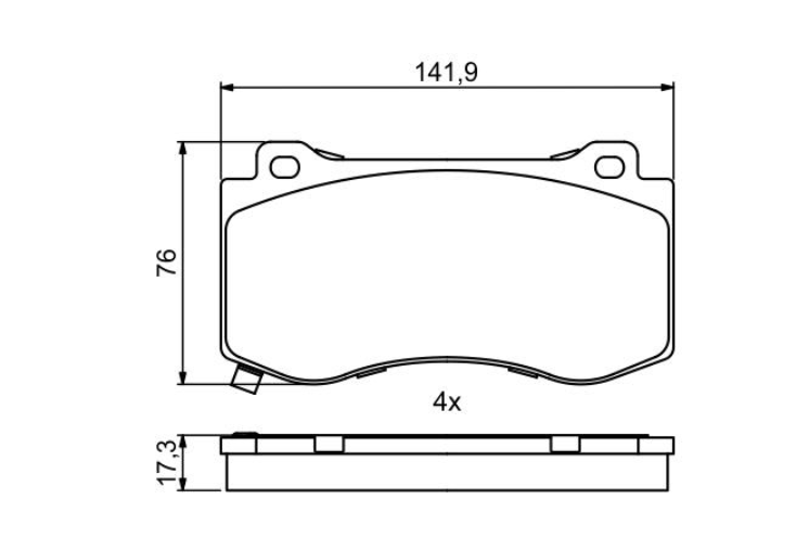 Гальмівні колодки дискові 0986494870 - зображення 3