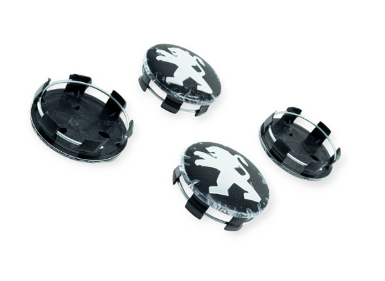 колпачок - заглушка диска  Peugeot  55/60мм (к-т 4шт) черный