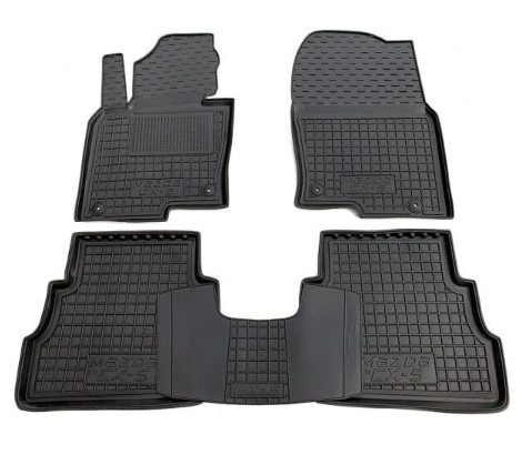 коврики салона Mazda CX-5 2017-> USA борт 2,5см, с перемычкой