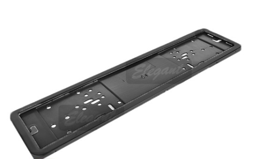 рамка под номер  нержавейка  книжка "матовая" черная Elegant