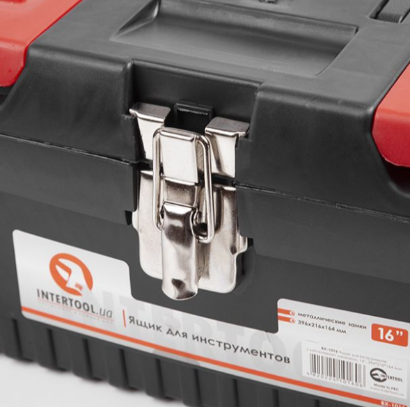ящик инструментальный  16"    396х216х164 мм металлические замки BX-1016 - зображення 3