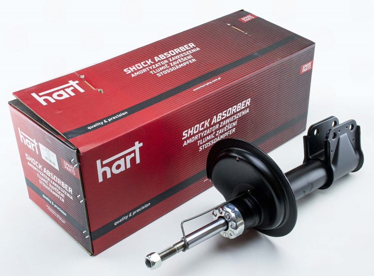 амортизатор пер. Citroën C4, Peugeot 307 1.6HDI левый L 04->  (HART)