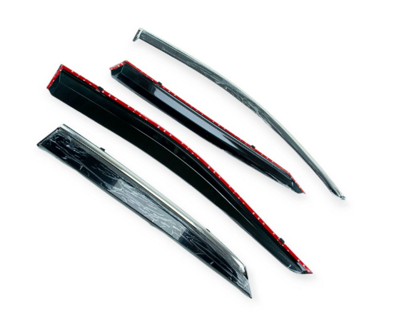 ветровик Lexus RX III 350 2015->  (скотч) TopVisor  c хром молдингом