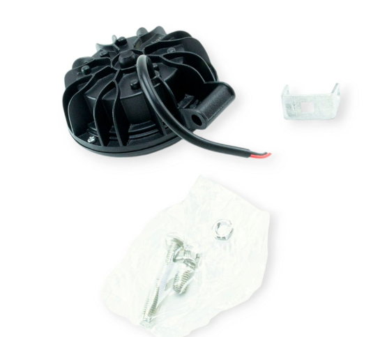 фара дополнительная LED  круглая 115х50 (Дм/Ш) дальний SPOT+ ангельские глазки J35 (c angel eyes) - зображення 2