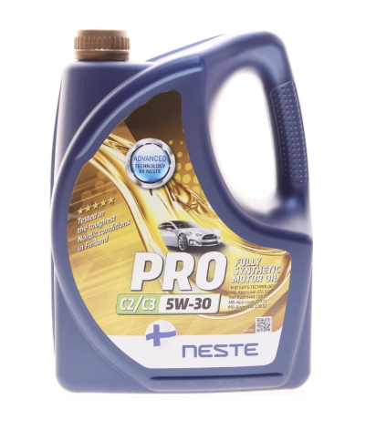 масло Neste 5W-30 Pro+ W (SN, С3, LL III, VW 504/507) 4л