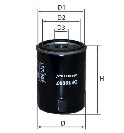 фильтр масл. Toyota Camry V40 2.4VVT-i, Avensit T22 2.0VVT-i  (SMARTEX)