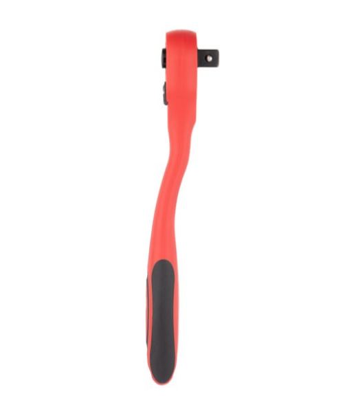 трещетка с квадратом   1/2" 72 зуба 250 мм CrV Intertool PROFI изогнутая ручка HT-2109 - зображення 3