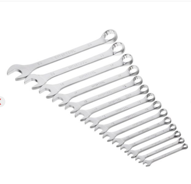 набор ключей рожково-накидных  6-24 мм 14 шт (планшет) HT-1252 - зображення 3
