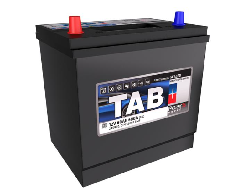 АКБ TAB POLAR S (Asia), L"+" 60Ah, En600 (230 x 173 x 200/220) левый "+"