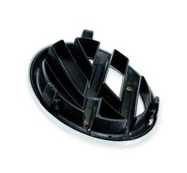 эмблема реш. Volkswagen Jetta 5C Ø 13см, пластик, хром 386401 - зображення 2