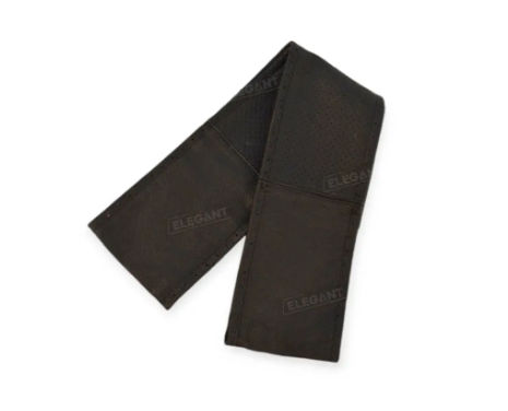 оплетка руля  L  кожа  (39 - 40 см)  черная перфор. Elegant  с иголкой