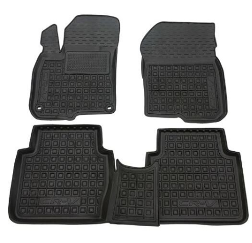 коврики салона Honda CR-V 2016-2022  борт 2,5см, с перемычкой