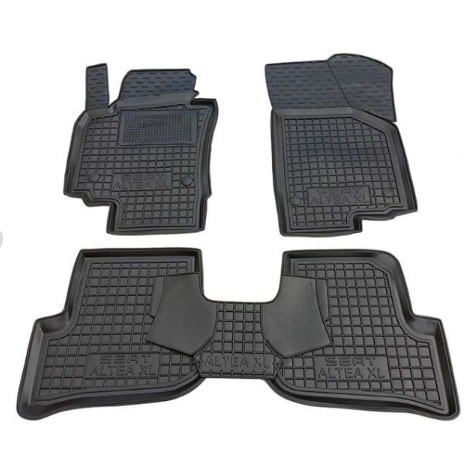 коврики салона Seat Altea XL/Altea 2004-> борт 2,5см, с перемычкой