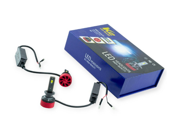 лампа LED H1 12V K12Mini 6500K 70W  радиатор + обманка