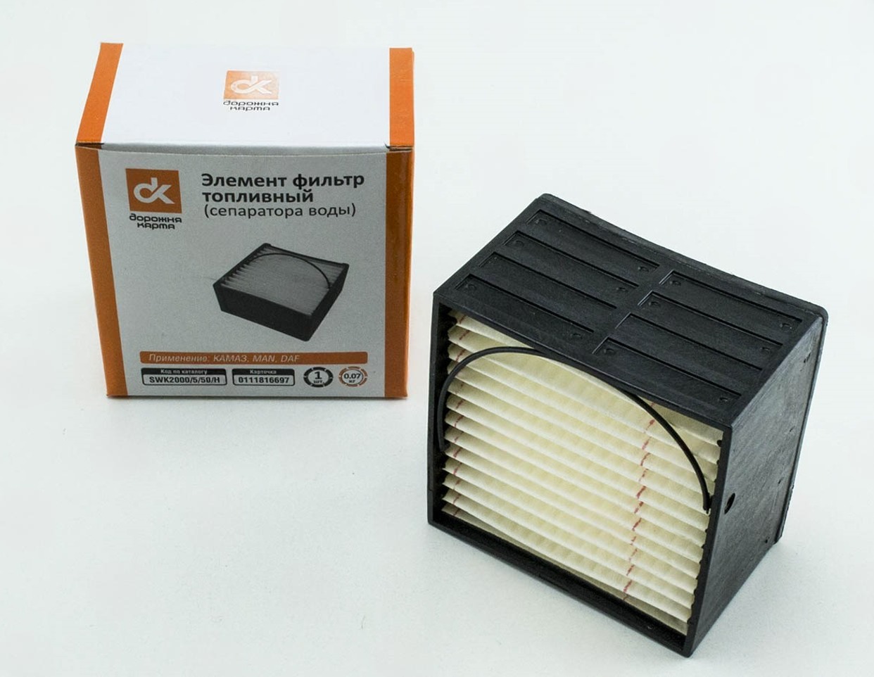 фильтр топл. сепаратор воды с/х техника (элемент) квадрат (ДК)
