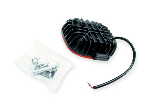 фара дополнительная LED  прямоуг. 120х95х50 (Д/В/Ш) 30W Red OPL-SWL-30W02_Red - зображення 2